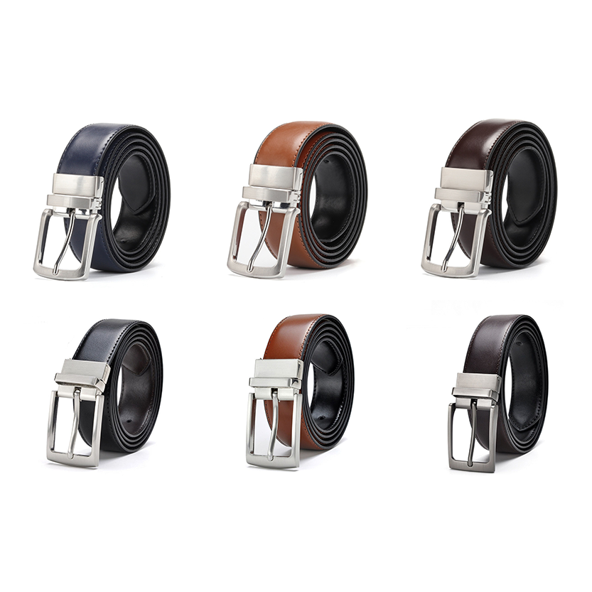 Funki Findz | Belts | Men's Luxury Leather Belt Reversible Buckle