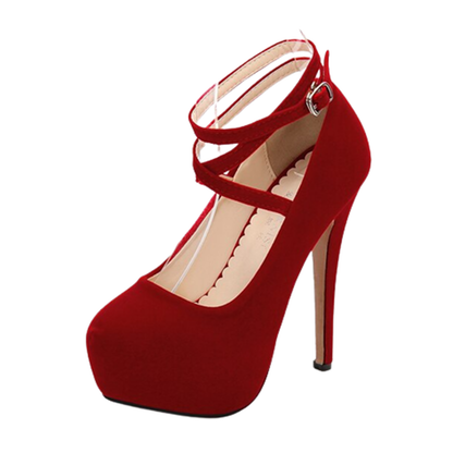 Funki Findz | Shoes | Women's Super High Cross Strap Platforms