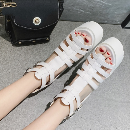 Funki Findz | Shoes | Women's Goth Open Toe Platform Sandals
