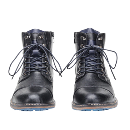 Funki Findz | Boots | Men's Faux Leather Retro Ankle Dress Boot