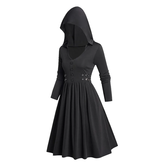 Funki Findz | Dresses | Women's Dark Gothic Hooded Dress
