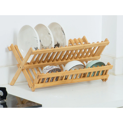 Funki Findz | Dish Racks | Bamboo Foldable Dish Drying Drainer
