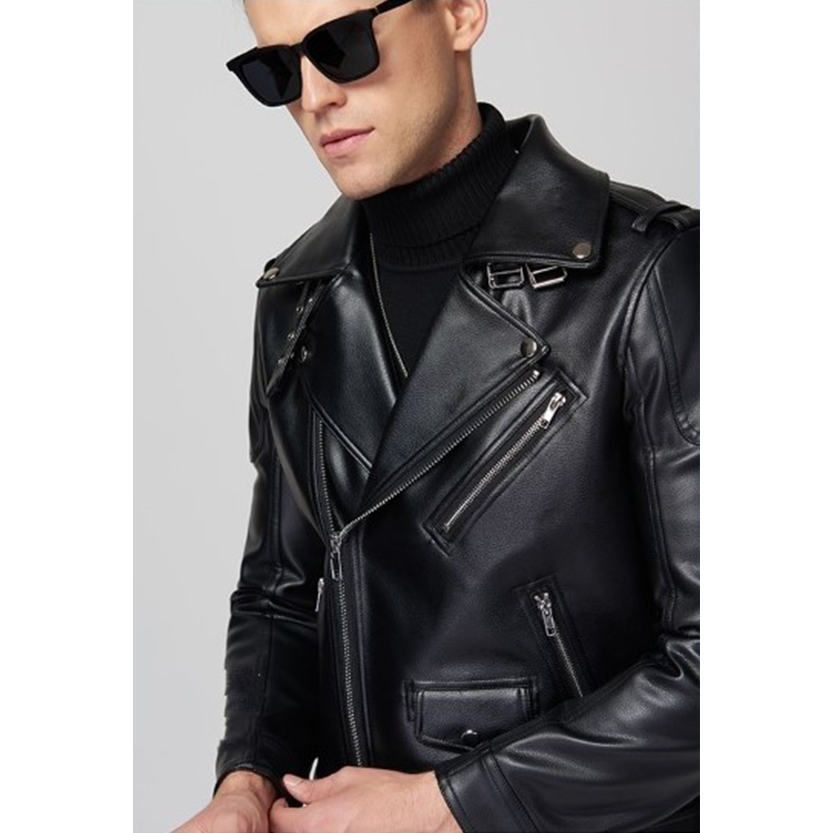 Funki Findz | Jackets | Men's Stylish Faux Leather Biker Jacket