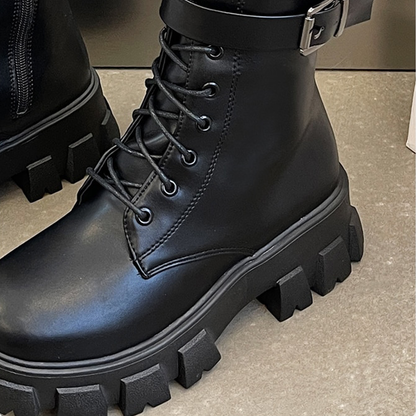 Funki Findz | Boots | Women's Chunky Motorcycle Punk Boots