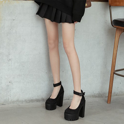 Funki Findz | Shoes | Women's High Buckle Strap Lolita Platforms