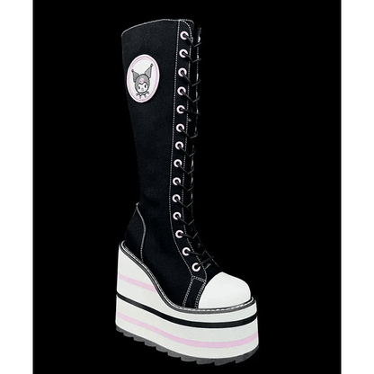Funki Findz | Boots | Women's Platform Canvas Wedge Sneakers