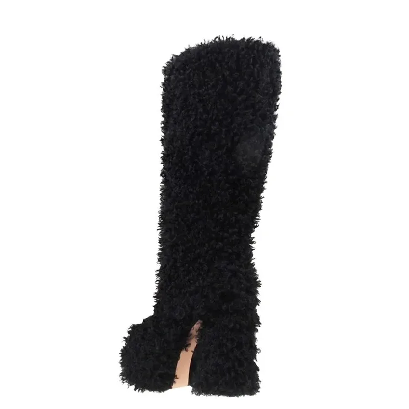 Funki Findz | Boots | Women's Fuzzy Faux Wool Platform Boots
