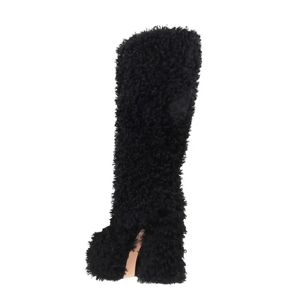 Funki Findz | Boots | Women's Fuzzy Faux Wool Platform Boots
