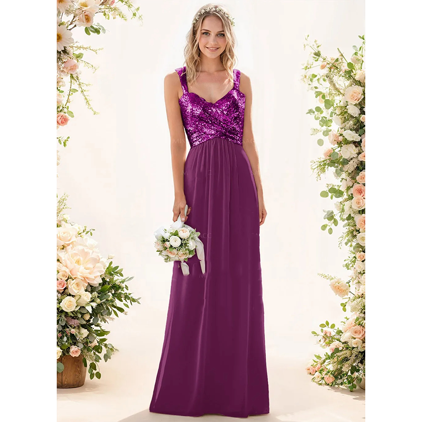 Funki Findz | Dresses | Women's Sequin Prom Bridesmaid Dress