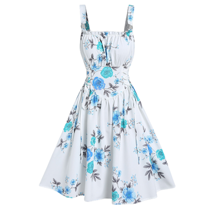 Funki Findz | Dresses | Women's Summer Floral A Line Sundress