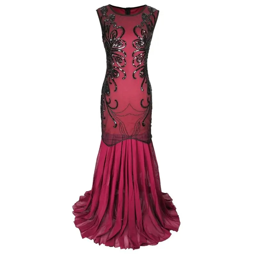 Funki Findz | Dresses | Women's Vintage Chiffon Mermaid Dress