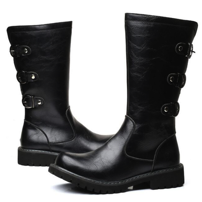 Funki Findz | Boots | Men's Gothic Punk Buckle Strap Biker Boots