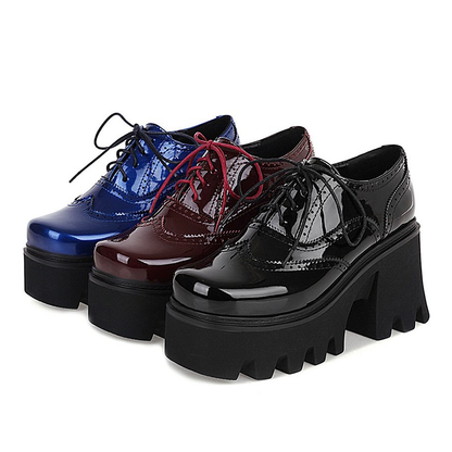 Funki Findz | Shoes | Women's British Walker Patent Platforms