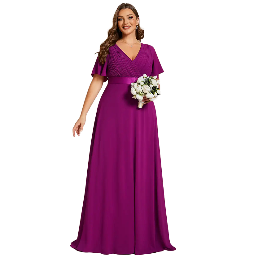 Funki Findz | Dresses | Women's Plus Size Long Evening Dress