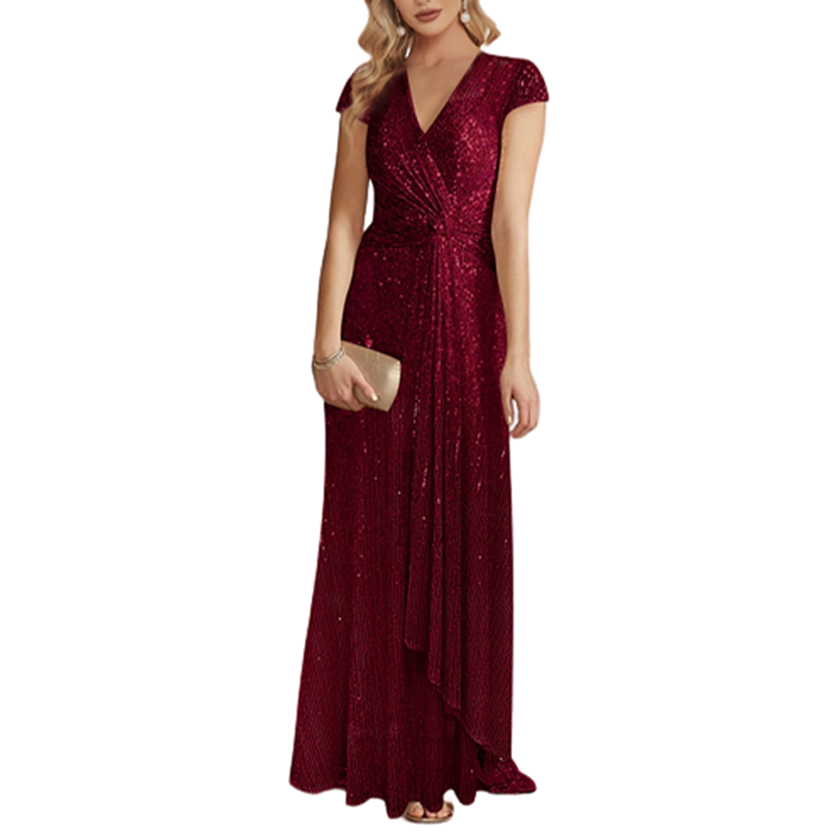 Funki Findz | Dresses | Women's Elegant Long Sequin Dress