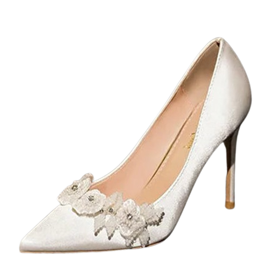 Funki Findz | Shoes | Women's French Silk Flower Wedding Shoe