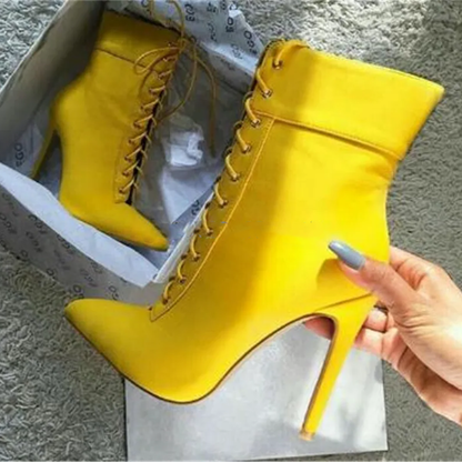 Funki Findz | Boots | Women's Pointed Toe Stiletto Short Boots