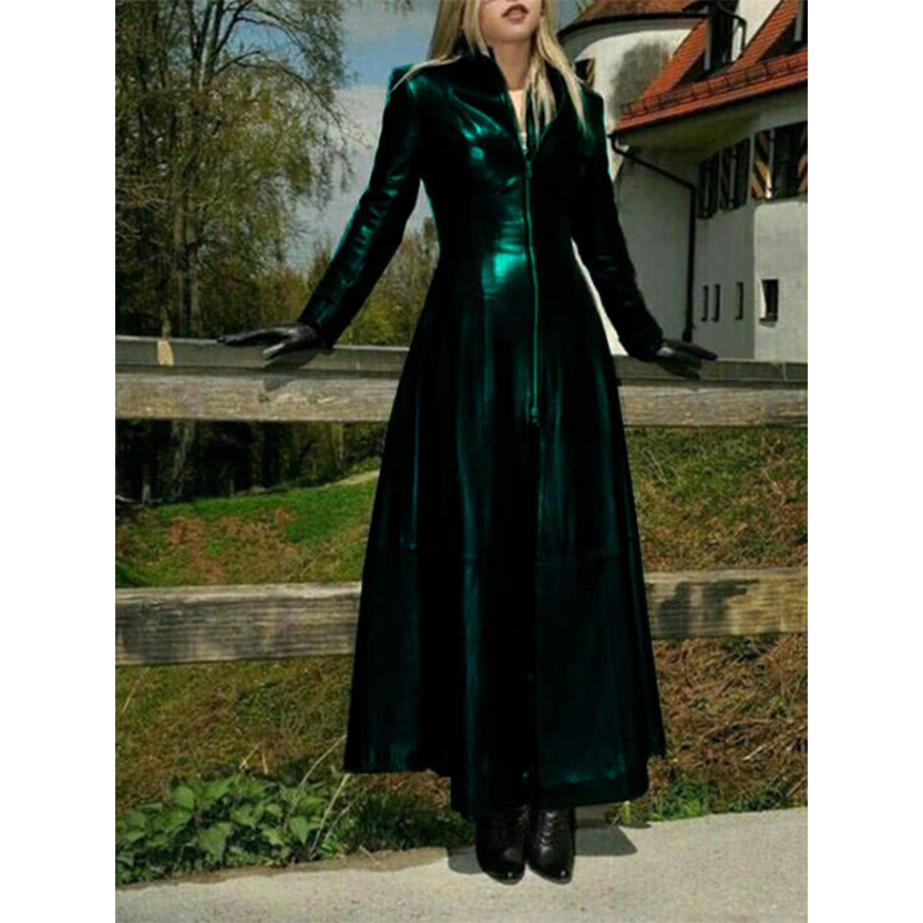 Funki Findz | Jackets | Women's Faux Leather Long Jackets