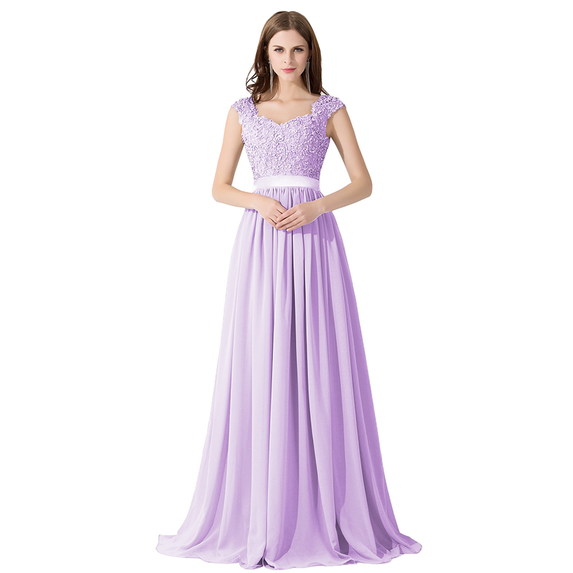 Funki Findz | Dresses | Women's Long Chiffon Satin Lace Dress