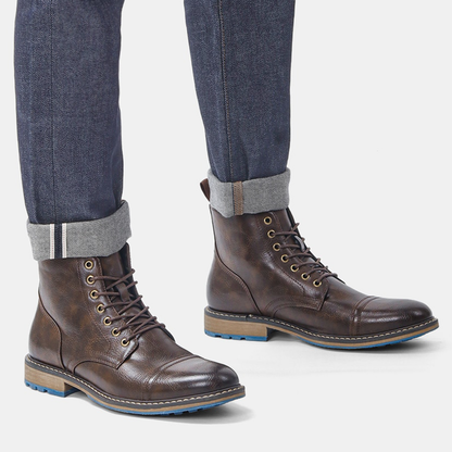 Funki Findz | Boots | Men's Faux Leather Smart Dress Boots