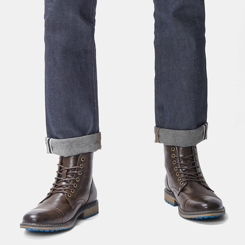 Funki Findz | Boots | Men's Faux Leather Smart Dress Boots