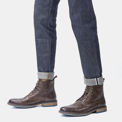 Funki Findz | Boots | Men's Faux Leather Smart Dress Boots
