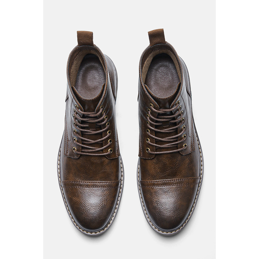 Funki Findz | Boots | Men's Faux Leather Smart Dress Boots