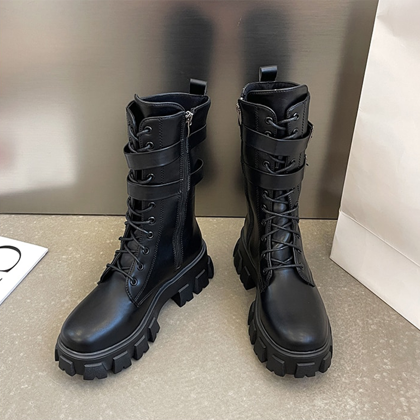 Funki Findz | Boots | Women's Chunky Motorcycle Punk Boots