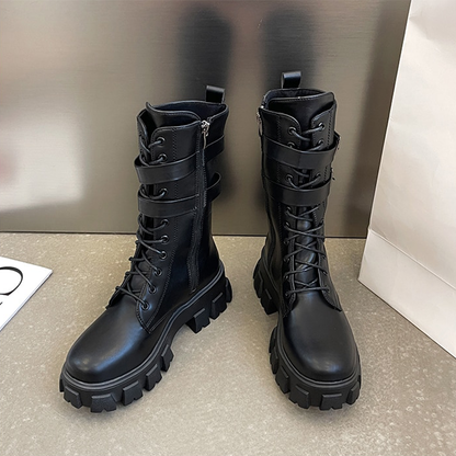 Funki Findz | Boots | Women's Chunky Motorcycle Punk Boots