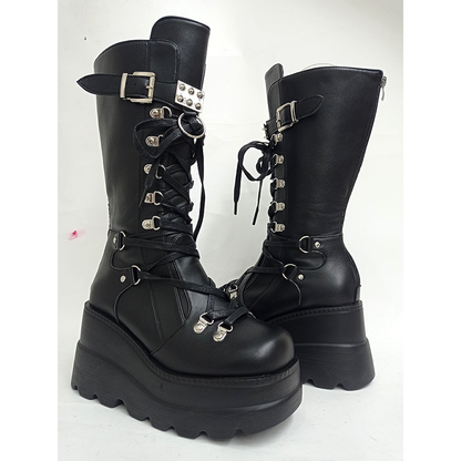 Funki Findz | Boots | Women's New Gothic Style Platform Boots