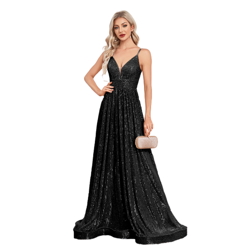 Funki Findz | Dresses | Women's Luxury Strappy Evening Dress