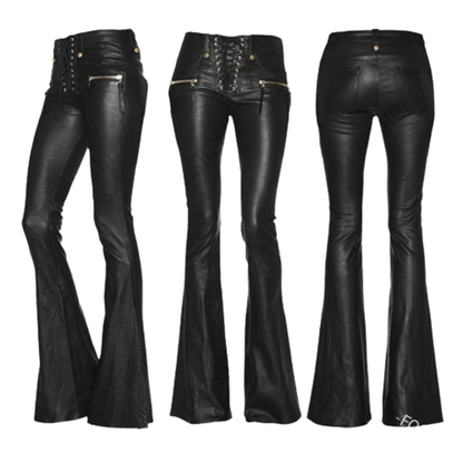 Funki Findz | Pants | Women's Elegant Chic Faux Leather Pants