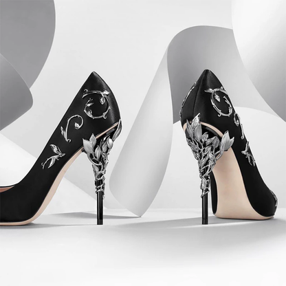 Funki Findz | Shoes | Women's Elegant Silk Formal Prom Stilettos