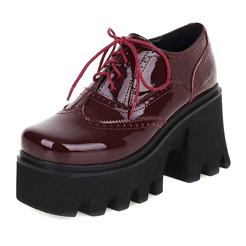 Funki Findz | Shoes | Women's British Walker Patent Platforms