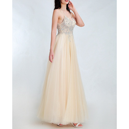 Funki Findz | Dresses | Women's Strappy Full Length Ball Dress