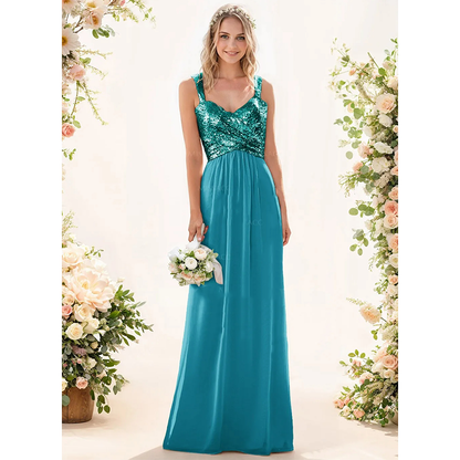 Funki Findz | Dresses | Women's Sequin Prom Bridesmaid Dress