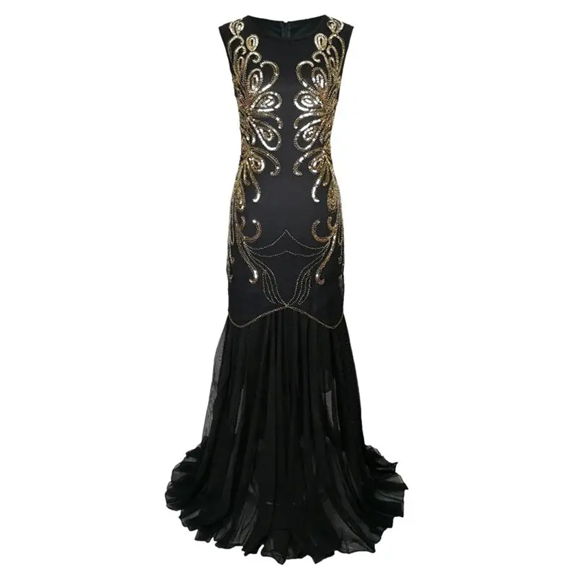 Funki Findz | Dresses | Women's Vintage Chiffon Mermaid Dress