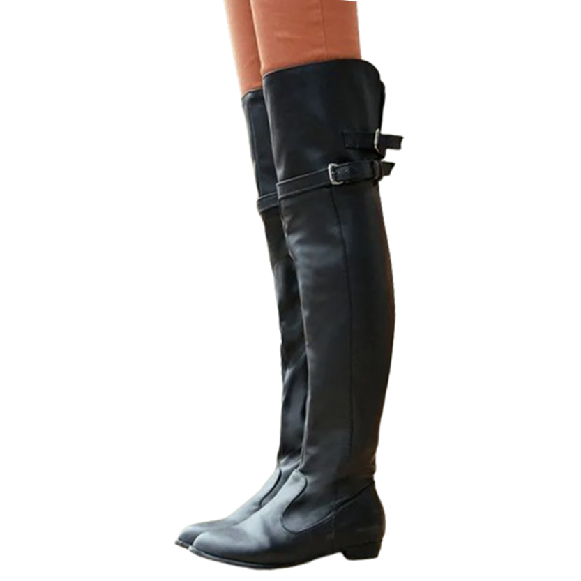 Funki Findz | Boots | Women's Over-The-Knee-High Flat Boots