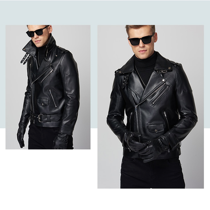 Funki Findz | Jackets | Men's Stylish Faux Leather Biker Jacket