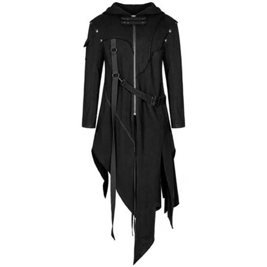 Funki Findz | Jackets | Men's Dark Gothic Long Hooded Jacket