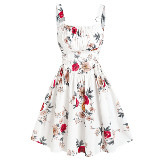 Funki Findz | Dresses | Women's Summer Floral A Line Sundress