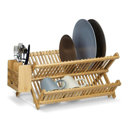 Funki Findz | Dish Racks | Bamboo Foldable Dish Drying Drainer