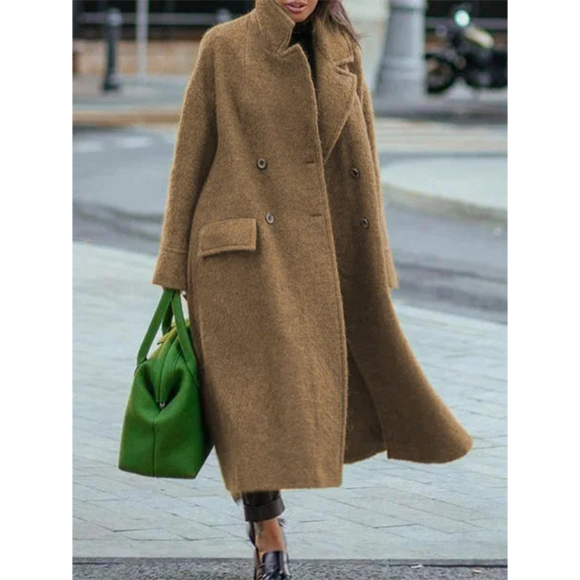 Funki Findz | Jackets | Women's Long Woolen Loose Overcoat