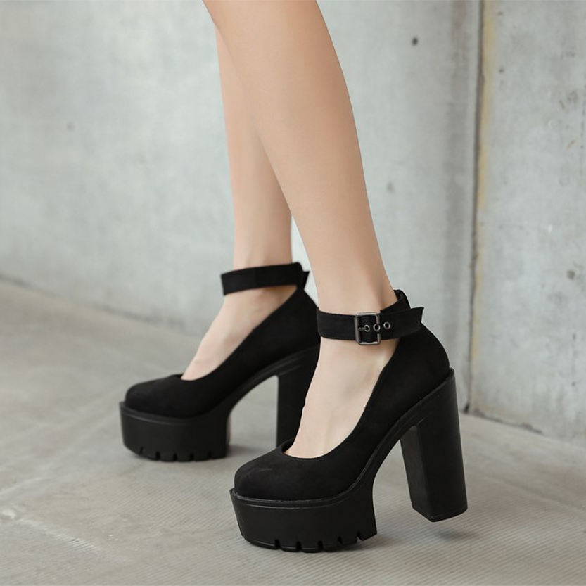 Funki Findz | Shoes | Women's High Buckle Strap Lolita Platforms