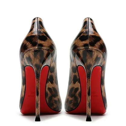 Funki Findz | Shoes | Women's Patent Leather Leopard Stilettos