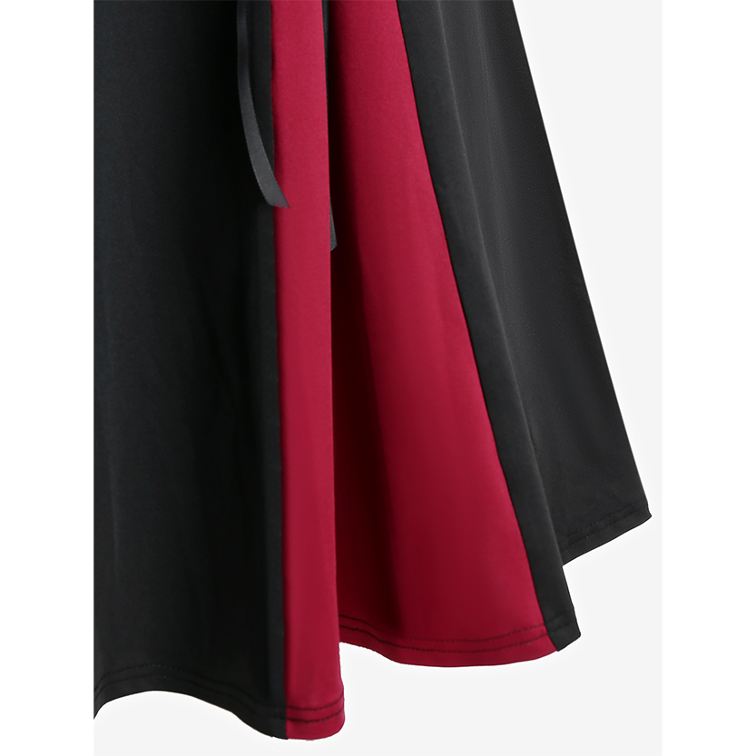 Funki Findz | Skirts | Women's Gothic Lace Up Front Pleated Skirt