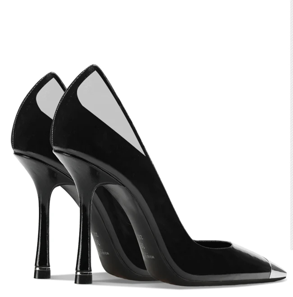 Funki Findz | Shoes | Women's Genuine Leather Metal Toe Heels