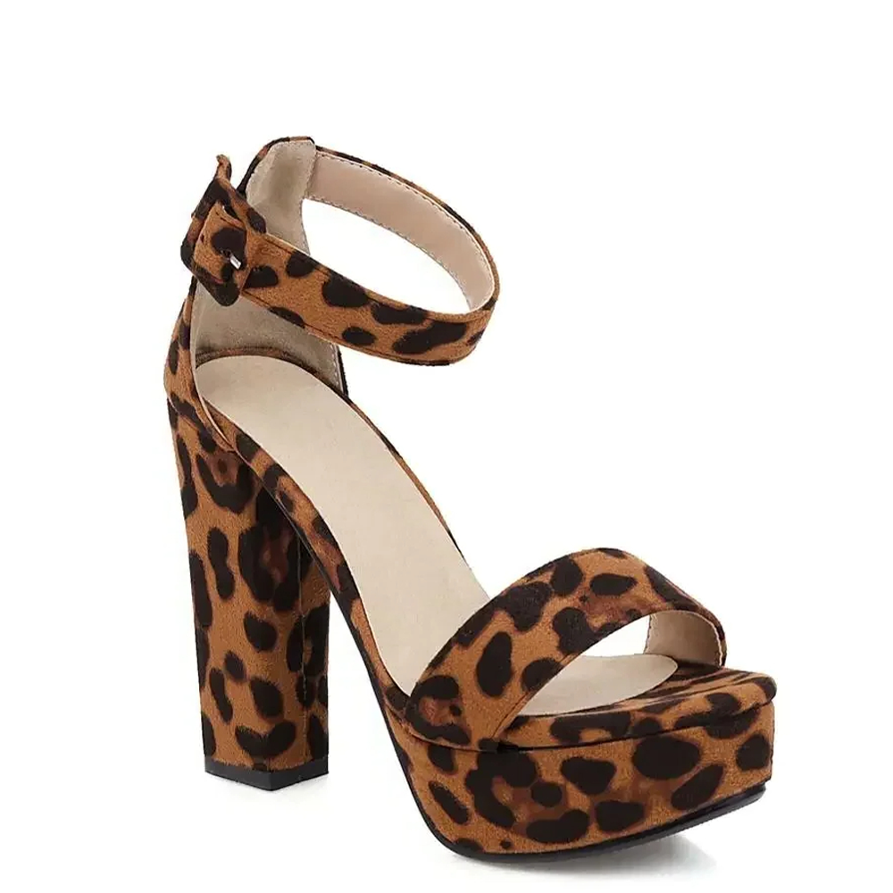 Funki Findz | Shoes | Women's High Leopard Print Platform Sandals