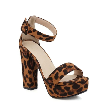 Funki Findz | Shoes | Women's High Leopard Print Platform Sandals