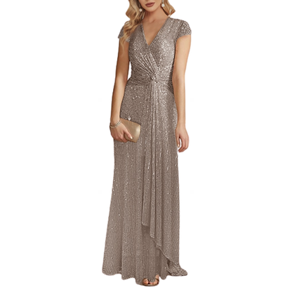 Funki Findz | Dresses | Women's Elegant Long Sequin Dress